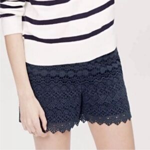 LOFT Midnight Blue Lace Shorts